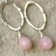 Pink opal earrings, October birthday gift under 50, October birthstone jewelry, opal jewelry - Clara