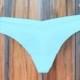 Personalize Something Blue SKY baby Blue BRIDE Lingerie Thong Underwear Panty Seamless  - Size Large Ships in 24 hrs