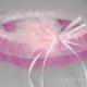 Wedding Garter in Pale Pink and Hot Pink with Swarovski Crystal and Marabou Feathers
