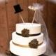Rustic wedding cake topper vintage cylinder headband country fall alternative weddings