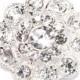 10pcs Crystal Buttons, Wholesale Wedding Crystal Flower Jewel Bouquet Craft Supplies Wedding Invitation Craft Bling, Button 702
