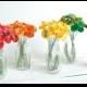 Rainbow Paper Flowers-120 Flowers- Five Bouquets