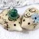 Hedgehog cake topper Wedding cake topper Custom pair of ceramic love birds for your special day - elitett tbteam Valentine Love