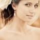 Bridal Birdcage VEIL ONLY Beautiful Modern with a vintage style Ivory Veil or White detachable Bird Cage VEIL,