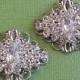 Silver and Rhinestone Crystal Shoe Clips for Wedding shoes, Bridal accessory, Vintage Style Wedding Accessories, Diamante sparkle