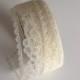 Sheer Ivory Lace Ribbon 1 inch x 9 feet
