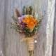 Autumn HARVEST Wedding Boutonniere - Perfect for your Country Wedding
