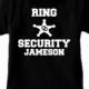 Ring security custom kids youth or toddler shirt personalized with name ring bearer wedding black short sleeve