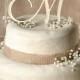 Rustic Cake Topper, Wood Cake Topper, Monogram Cake Topper, Wedding date  Cake Topper, Wedding Cake Topper,