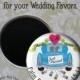 2.25" Custom Wedding Magnet, Wedding Favors, Just Married Wedding Favor, Custom Wedding Favors, Wedding Keepsake, Refrigerator Magnet