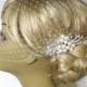 Birdcage Veil and a Bridal Hair Pearls Comb (2 Items)Pearl Bridal Comb,bridal headpiece,Blusher Bird Cage Veil,Rhinestone,Bridal Jewelry