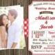 Picnic BBQ Western Invitation - Baby Bridal Wedding Shower Birthday Welcome Party - Rustic Gingham & Wood - Digital Printable Evite PDF JPEG