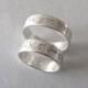 Two Silver Elven Love Rings - wedding bands , lord of ther rings jewelry , engagement rings , fantasy , elves , engraved rings , silver ring