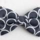 Boys Bow Tie Gray Grey Circle Large, Newborn, Baby, Child, Little Boy, Great for Special Occasion Wedding or Photo Prop