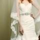 Wedding Veil - Waltz Drop Two-Tier Spanish Mantilla with French Alencon Lace