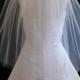 Classic Elegance IVORY Wedding Bridal Veil 2T Elbow length 30X30 Very sheer with Plain Cut Edge