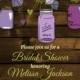 Vintage Mason Jar Invitations- Bridal Shower Invitation- Mason Jars-Rustic-Wood-Wedding-Shower--Rehearsal Dinner