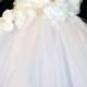 Deluxe Floral White Wedding Flower Girl Dress All Sizes Girls