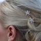 Rhinestone Starfish Wedding Hair Twist Ins (Set of 6), starfish hair accessories, starfish hair clip, beach wedding hair accessories