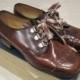 Girls Vintage Brown Oxford Shoes Size 12B
