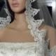Silver Mantilla Bridal Veil Amazing Embroidered Lace