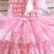 Pink Lace Flower Girl Dress, Lace dress,  sleeveless Wedding  Vintage Style Petti Dress Tutu