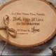 Rustic Wood Ring Bearer Pillow, Faith, Hope Love, Hand Engraved, Woodland Wedding, Alternative Ring Bearer, Inspirational