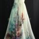 Plus SIze Maxi Dress Wedding Gown Ivory Bridesmaid Dress Prom Summer Sundress Floral Evening Dress
