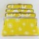 Lemon Wedding Clutch in Various Patterns / Yellow Bridesmaids Clutches / Design Your Own Clutch - Set of 6