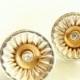 Corrugated Silver Post Earrings - Silver And Gold Studs - Versatile Post Earrings - Handmade by Dany B - Wedding Earrings - Venexia Jewelry