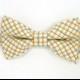Boys bow tie, Baby bow tie,Plaid bow tie,Men bow tie, Wedding bow ties, Groomsmen bow tie, Ring bearer bow tie,Cream Bow tie