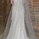 Wedding veil - 90 inch Chapel Length veil with satin ribbon edge