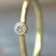 18k Gold Diamond Engagement Ring - 18k Gold Diamond Ring - Eco Friendly Diamond Ring
