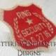 Ring Bearer Security Badge Pin - Rustic Fall Wedding - Natural Burlap Red - Photo Prop - Personalized Custom Wedding Date - BE Lapel