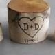 Rustic Unity Candle Wedding Set of Birch and a birch ornament