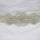VENETIA - Vintage Inspired Wedding Crystal Rhinestone Sash, Bridal Beaded Belt, Bridal Rhinestone Sash