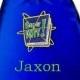 Superhero Kid's Cape,  Embroidered Super Why Personalized with Name Royal Blue
