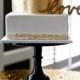 Knots and Kisses Wedding Stationery: Gilded & Gold Wedding Cakes