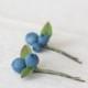 Blue hair bobby pins - blue hair clips - rustic wedding - vegan gift - nature accessory - woodland wedding - vegan gift