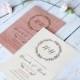 Printable Wedding Invitations - Sweet Love - Personalised with your wedding details, Letterpress, hot foil pressed, wood invitation