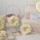Lace Wedding Card Box Set - includes Ring Pillow, Flower Girl Basket and Guest Book Custom Made