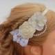53 DIFFERENT COLORS- Ivory Flower Girl Headband-Bridesmaid Headband-Wedding Head Piece