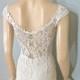 Simple Lace WEDDING Dress, Victorian Wedding Dress, BOHO wedding Dress Sz Large