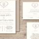 Printable Wedding Invitations . Wedding Invitation Template . Wedding Invites . Heart Invitation . PDF Invitation . Modern  - You & Me