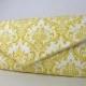 Envelope Clutch/Evening Bag/Purse/Handbag/Wedding/Bridesmaid Gift--Sun Yellow and White MADISON Damask