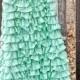 Tiffany Blue Flower Girl Dress -Mint Flower Girl Dresses-Rustic Flower Girl Dress-Shabby Chic Flower Girl Dress-Aqua-Tiffany Blue Dress