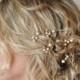 Customised Bridal Hair Pins, Wedding Hair Accessories,Swarovski Pearl and Crystal Bridal Hair Pins, Graduation Hair Accessories