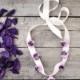Bridal Hairband, Wedding Lavender Lilac Flowers Headband, Crochet Flowers , Bridesmaid Headpiece, Beadwork, ReddApple Hair Accessory