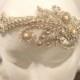 Swarovski Crystal Gold Beaded Bridal Headpiece, Gold and Silver Bridal Headpiece, Bridal Fascinator, Couture Wedding Hair Accessory