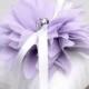 Wedding ring pillow, Flower ring pillow, bridal ring bearer pillow - Lydia